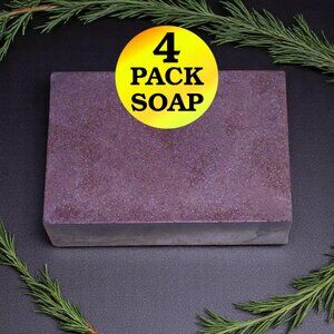 NEW Men's Forest, Thyme, & Citrus scented soap. Pack of 4 soap bars.